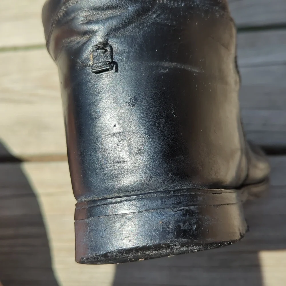 Vintage 1980's English Equestrian Handmade Genuine Leather Riding Boots USA